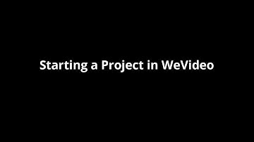 Starting a Collaborative Project in WeVideo