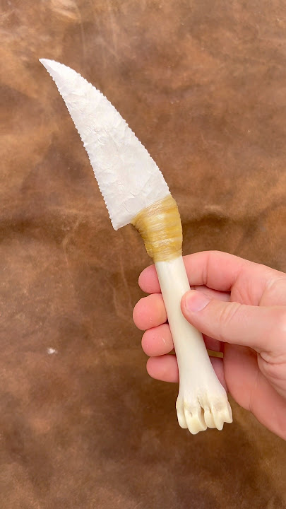 Making a Stone Mushroom Knife