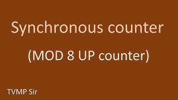 MOD 8 synchronous counter with JK Flip Flop|MOD 8 synchronous counter with T Flip Flop|3 bit counter