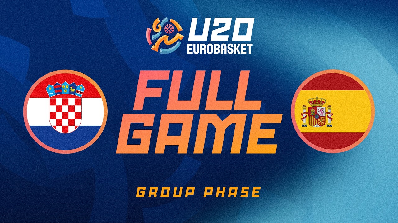 Group Phase | Croatia v Spain | Full Basketball Game | FIBA U20 Women's EuroBasket 2026
