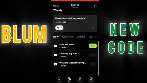 ✅ 24 September Blum Verify Code SayNo To Rug Pull ! Blum YouTube Video Code Today#crypto #blum #blum