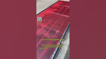 Mining screen punching hole on the rubber screen #punchingmachine #mining