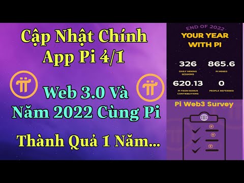 Pi Network - Web 3.0 Và Năm 2022 Của Bạn Cùng Pi -  Nội Dung Cập Nhật Chính Trên App Ngày 4/1