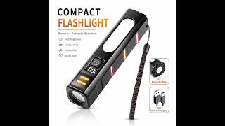 Outdoor Emergency Red Blue Flash Mini EDC Flashlight Magnetic Light Inspection Torch Light screenshot 4