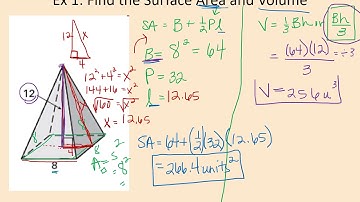 Surface Area and Volume of Pyramids
