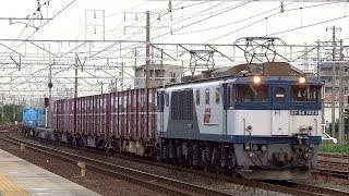 JR貨物 EF64-1023 貨物列車(1554レ JR貨物更新色 大宮更新) 清洲駅 貨物線
