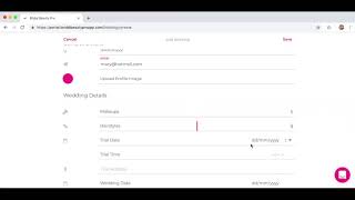 Bridal Beauty Pro - How to Add a New Record screenshot 3