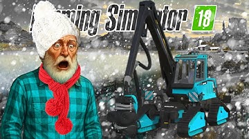 Winter season ! Fs 18 Tree Cutting & Wood Selling Gameplay - Farming Simulator 18 Gameplay #fs18 