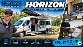 Bossway Horizon L4 5-Berth Campervan on the Citroën Relay — a full 12-minute walkaround tour.