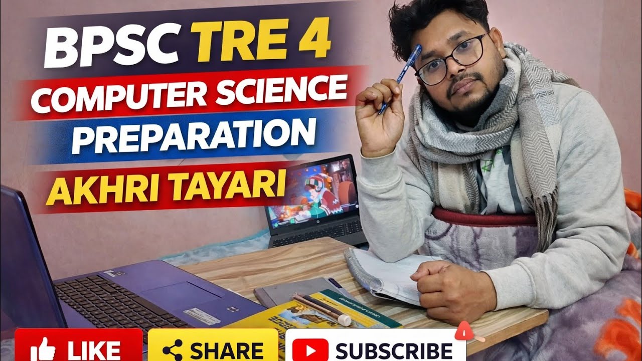 BPSC TRE 4 Computer Science | Live Preparation with Me🤍📚 - YouTube