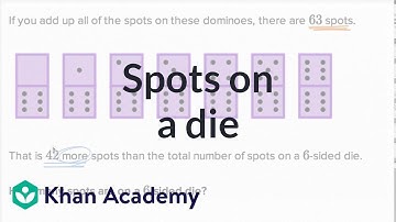 Spots on a die | Addition and subtraction within 100 | Early Math | Khan Academy