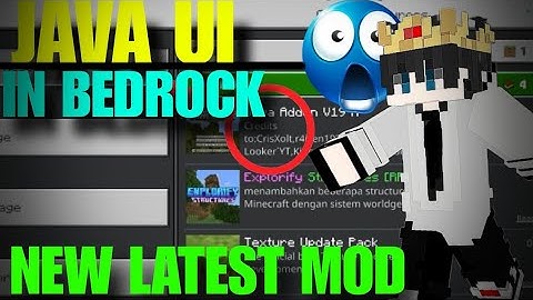 How To Get Java UI In Bedrock Pe Watch Till End