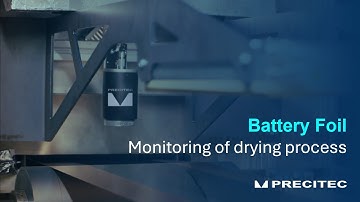 Identifying drying state during drying process of battery foil