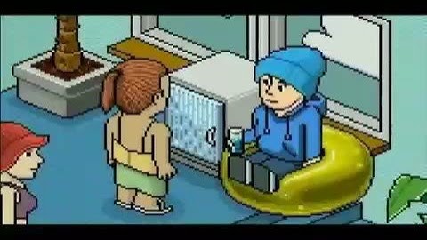 Habbo teleport in real life advertising