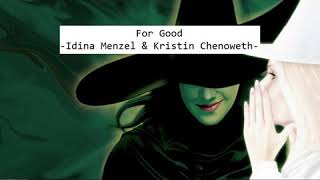 Video thumbnail of "Idina Menzel & Kristin Chenoweth - for good (Wicked the musical) (cover)"