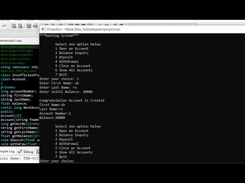 Banking System in C++ with source code | Source Code & Projects