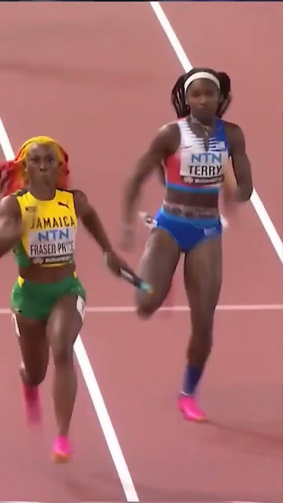 USA vs Jamaica - Sha'Carri Richardson vs. Shericka Jackson - 4x100 M race #4x100m #athlete #race