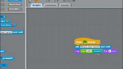 scratch - hello world - lesson 1