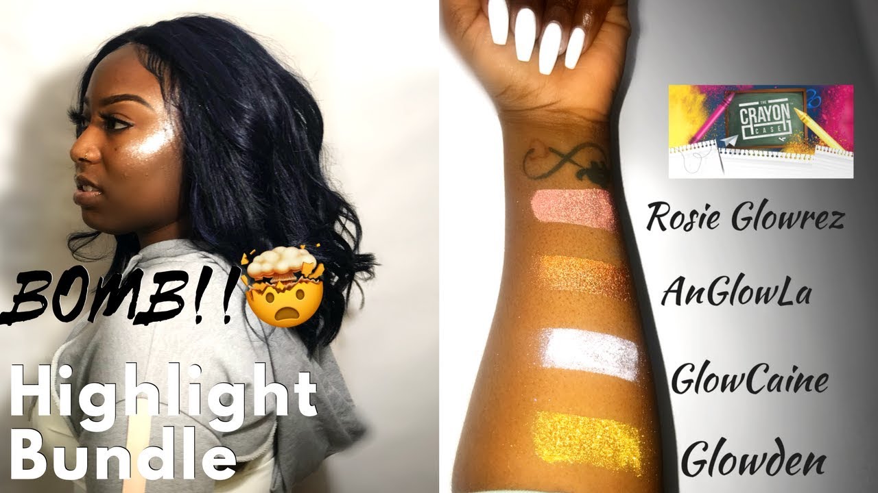 The Crayon Case Highlight Bundle Detailed Review Swatches/Demo