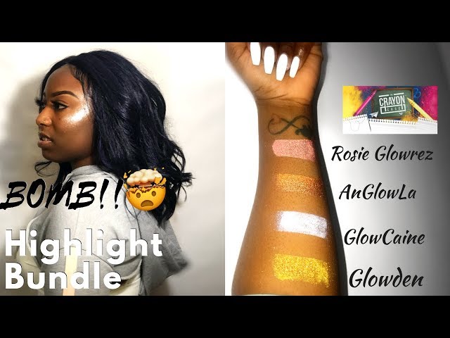 The Crayon Case Highlight Bundle Detailed Review Swatches/Demo 