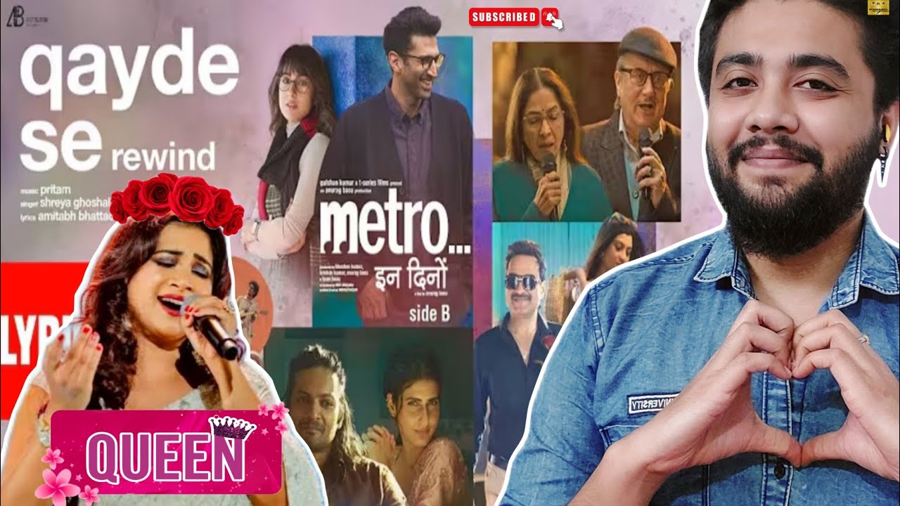 Metro...In Dino Qayde Se (Song) Rewind Reaction 😍 Shreya Ghoshal