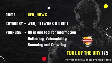 RED HAWK - All in one tool | TOD 175 | Briskinfosec