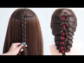 new antique hairstyle for long hair | hairstyle for bridesmaid | wedding hairstyle