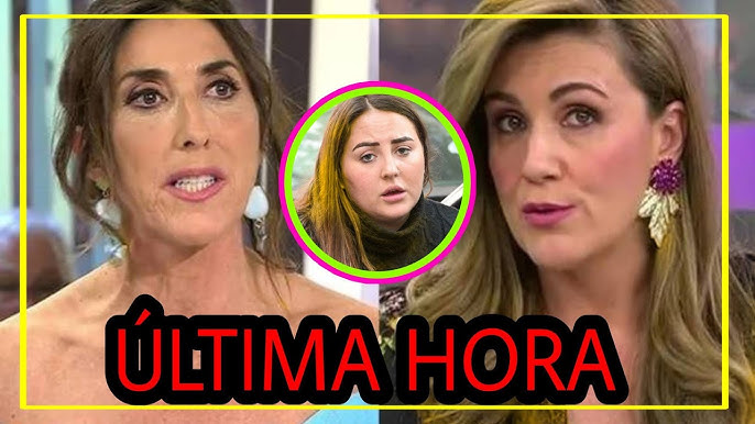 Big fight between Paz Padilla and Carlota Corredera over Rocío Carrasco, Rocío Flores, and Antoni... - YouTube