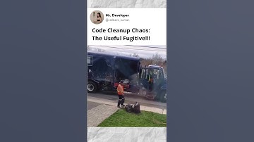 Code Cleanup Chaos: The Useful Fugitive!!!  #coding #funny #memes
