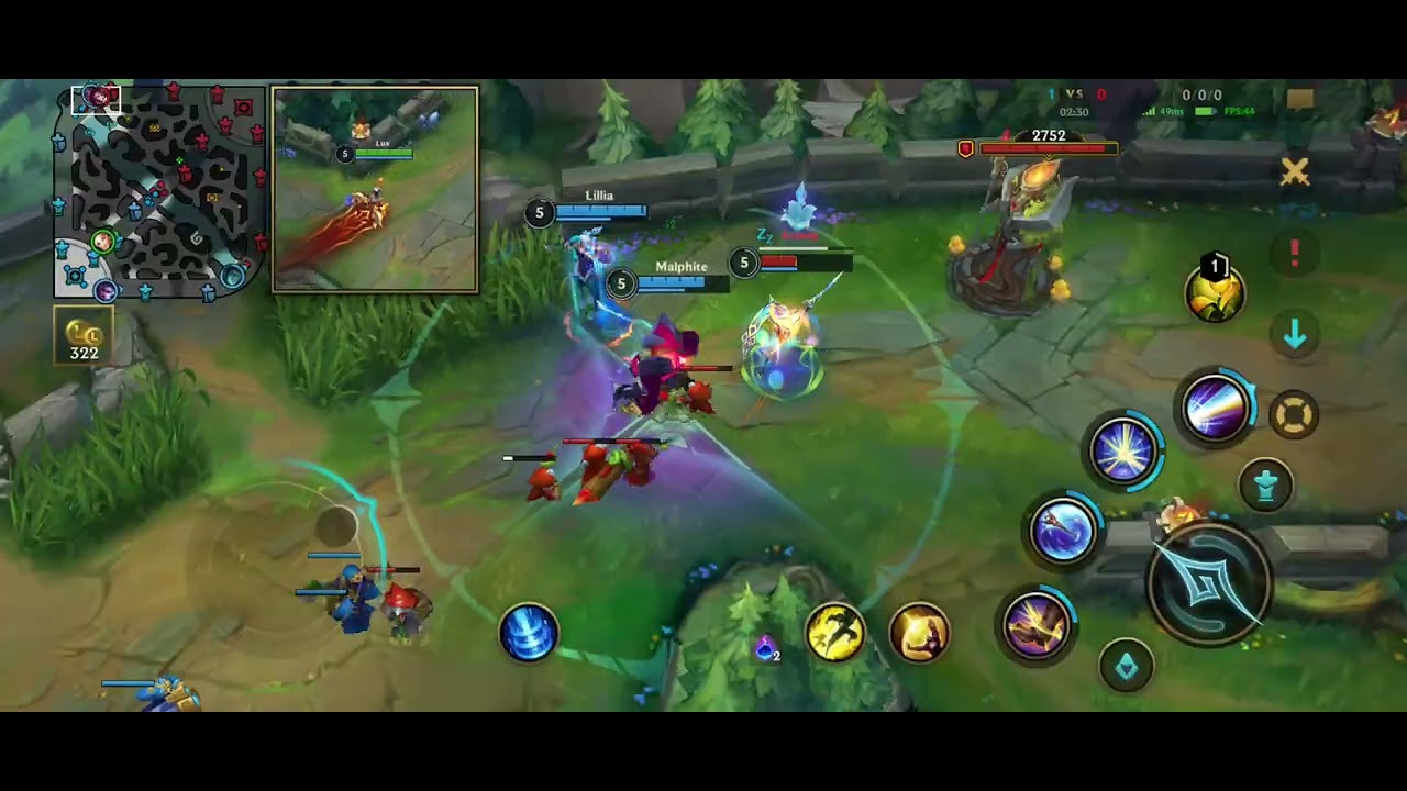 League of Legends Wild Rift Lux vs Vex mid Legendary Ranked