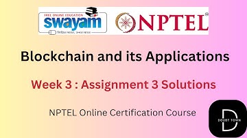 Blockchain and its Applications  Week 3 Assignment  Answers || Jan-2025|| NPTEL
