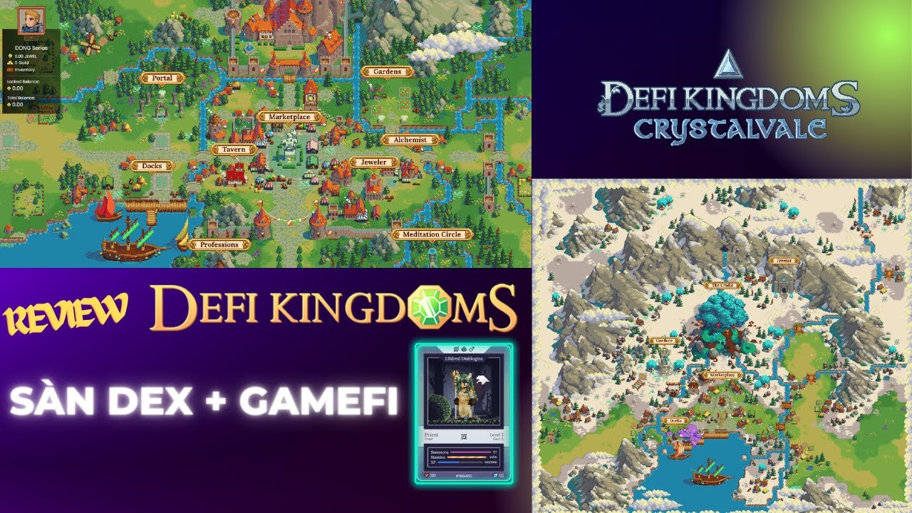Review Defi Kingdoms (JEWEL & CRYSTAL) - Dự Án Độc Nhất Kết Hợp Giữa Sàn Dex & Gamefi
