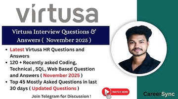 Virtusa Interview Experience 2025 | Coding, HR, & Technical, Web Based que, OS and CN Interview Prep