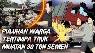 Truk Tronton Muatan Semen Timpa PESTA PERNIKAHAN - Pesta Meriah Berubah menjadi Duka