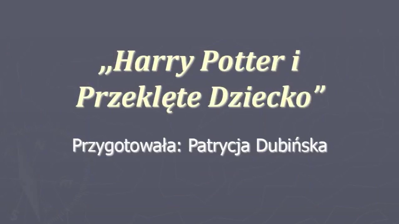 Harry Potter i Przeklęte Dziecko - reklama - YouTube