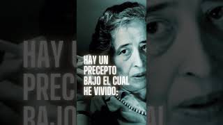 La lección de vida que Hannah Arendt te diría hoy #frases #desarrollopersonal