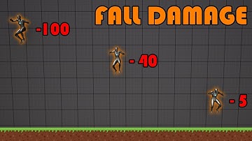 Как создать урон от падения в Unreal Engine 5 (урок)