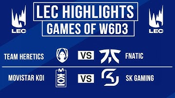 LEC Highlights ALL GAMES Week 6 Day 3 | LEC Spring 2025