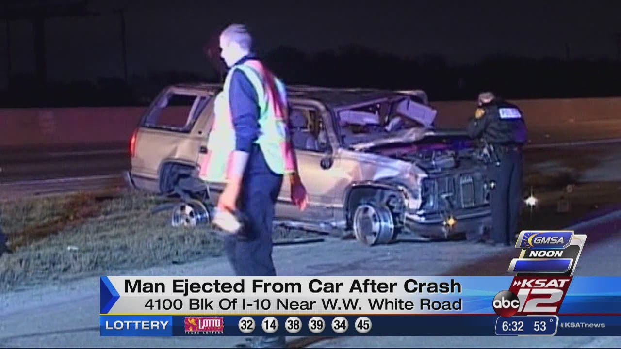 Man ejected from car, in critical condition - YouTube