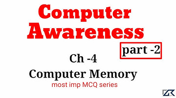 Computer Awareness ch-4 computer Memory part 2  MCQ series