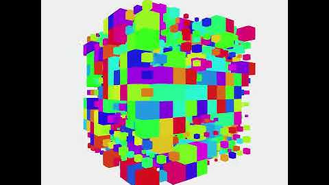 Boxの集合体 openFrameworks