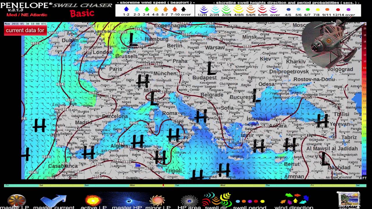 Penelope Swell Chaser - Surf Forecast Mediterranean - NE Atlantic