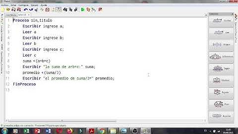 Asignación de variables  Pseint