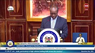 CS Trade Lee Kinyanjui Responds to Questions from Senators