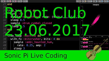 Robot Dining Club - Sonic Pi live coding session