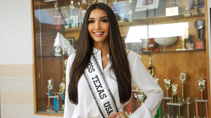 Ms. Texas USA Victoria Hinojosa visits Gonzalez El...