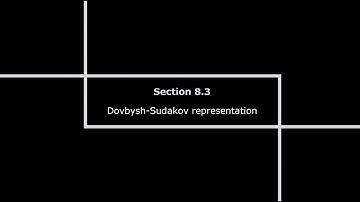 Section 8.3 "Dovbysh-Sudakov representation"
