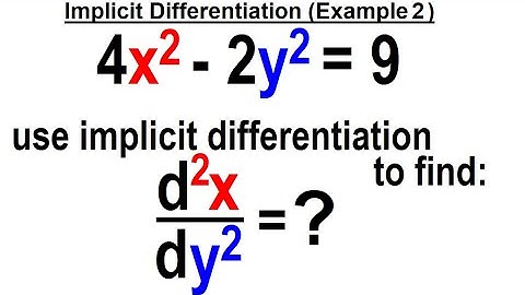 Calculus 1 CH 5.2 Second and Higher Order Derivatives (8 of 11) Implicit Differentiation (Ex. 2)