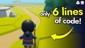 I coded a 3D player controller in 6 LINES! (kind of)