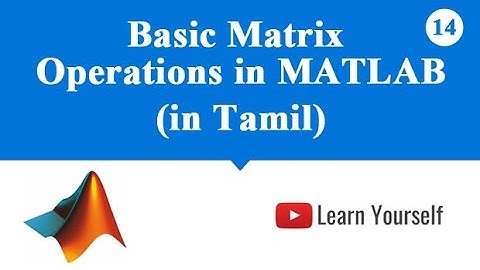 Basic Matrix Operations in MATLAB, Array Vs Matrix operations in MATLAB, Arithmetic operations